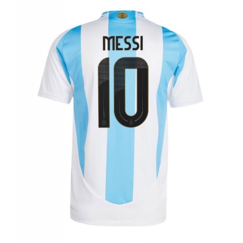 Pánský Fotbalový dres Argentina Lionel Messi #10 Copa America 2024 Domácí Krátký Rukáv